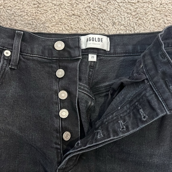 Agolde Riley High Rise Crop - Picture 3 of 6